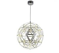 Lampada sospesa con sorgente luminosa a LED, luce a sospensione in acciaio inossidabile creativo, lampadario scintillante di altezza regolabile per soggiorno, corridoio, balcone 42 perle 30 cm