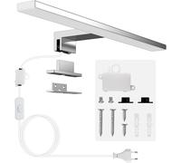 Lampada Specchio Bagno 40CM Con Interruttore,10W Applique Bagno Bianco Neutro Co