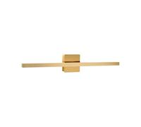 Lampada specchio con luce LED in metallo orizzontale oro