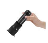 Lampada Speratura Uova Portatile per Incubazione, Candler Manuale Nero | Lega di Alluminio e ABS, Alimentazione 3 Batterie Aaa, per Uova di Quaglia e Colombo