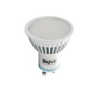 Beghelli lampada spot led GU10 4W 3000k luce calda black-out 56302