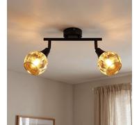 Lampada Spot Plafoniera Binario Faretti E14 Vetro Bed Breakfast Regolabile - - [EEK: Non valutato]