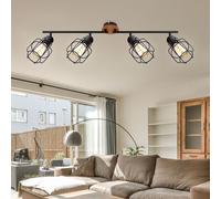 Lampada Spot Plafoniera Binario Faretti Mobile Griglia da Soggiorno H 240cm [EEK: Non valutato]