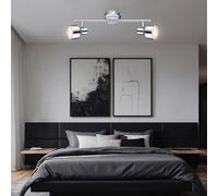 Lampada Spot Plafoniera da Corridoio LED Cromo Faretto Mobile 2-Flammig Cucina