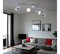 Lampada Spot Plafoniera Faretto da Soffitto Cromo LED Lampada Letto Mobile 60 CM