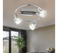 Lampada Spot Plafoniera Mobile LED Vetro Lampadario Camera Letto Cromo