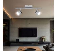 Lampada Spot Plafoniera Parete LED Faretto Mobile Cromo 2 Fiamma Corridoio