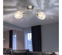 Lampada Spot Plafoniera Punti Mobile Cristalli Trasparente Cromo E14 [EEK: Non valutato]