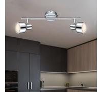 Lampada Spot Plafoniera Punti Mobile Cromo Trasparente LED Lunghezza 38cm [EEK: Non valutato]