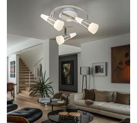 Lampada Spot Rotondo Plafoniera Faretti Da Soffitto LED 3 Fiamma Regolabile