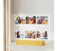 Lampada Spotify Personalizzata Con Foto - Idee Regalo Festa Della Mamma Personalizzato, Regali per Mamma, Lampade con Cornice Fotografica Acrilico - Regalo da Parte Figli e Figlie