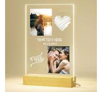 Lampada Spotify Personalizzata Con Foto - Idee Regalo Festa Della Mamma Personalizzato, Regali per Mamma, Lampade con Cornice Fotografica Acrilico - Regalo da Parte Figli e Figlie