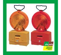 LAMPADA STRADALE A LED SEGNALETICA MAURER ROSSA ARANCIONE 2 LED LUCE STRADA