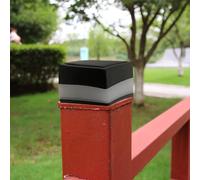 Lampada stradale a recinzione solare a LED Lampione stradale a incandescenza automatica Lampada a colonna impermeabile Batteria ricaricabile Controllo interruttore per cortile