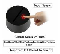 Lampada tavolo a led multicolore squadra di Spiderman personalizzata con nome