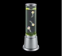 Lampada Tavolo Abat Jour Giovanile Cilindro Acqua Pesci H 36 cm Jelly GD Trio