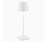 Zafferano Poldina Lampada ricaricabile LED, bianco - 38 cm