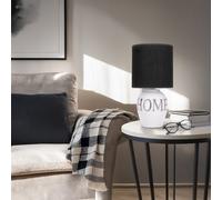 Lampada Tavolo Ceramica Home Design Nero Bianco 33 cm Vintage Moderno [EEK: Non applicabile]