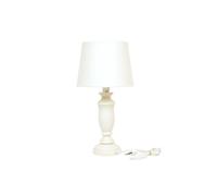 LAMPADA DA TAVOLO CON LUME IN LEGNO E PARALUME COLORE TORTORA ALTEZZA CM 40