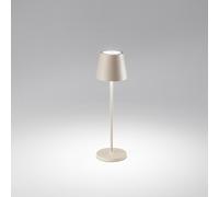 Lampada Tavolo Esterno Moderna Diva Alluminio Beige Led 1,5W 3000K