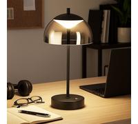 FHL easy Lampada da tavolo Riva 850331 vetro fumé LED CCT touch ricaricabile