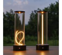 Lampada tavolo LED 3W filamento flessibile magnetico ricaricabile dimmerabile [EEK: A]