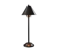 Lampada Tavolo LED Lato Vecchio Bronzo Acciaio Camera Letto H 59 CM