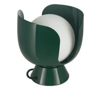 OSRAM Lampada da tavolo Decor Corolle E14, metallo e vetro, cavo tessile, lampadine sostituibili, stile retrò, verde