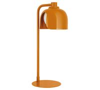 OSRAM Lampada da tavolo DECOR Corolle, Metallo arancione e vetro, Versione G9, Cavo in tessuto, Stile retrò