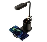 Lampada Tavolo Platinet Wireless Charger 5V/3A Calda Fredda Mista Regolabile
