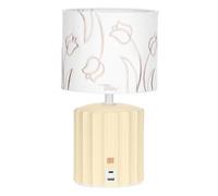 Lampada tech USB-C con ricamo, gialla