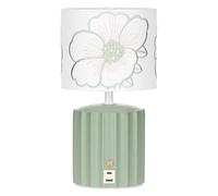 Lampada tech USB-C con ricamo, verde