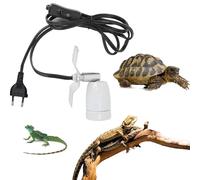 Lampada termica rettile,Cavo per rettili acquari,Base per lampada di calore per rettili,Portalampada Calore Rettile,Portalampada per lampada riscaldante in ceramica,Portalampada e27 Rettile
