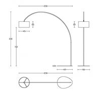 Lampada Terra Ad Arco 230 X 230 Cm A (vecchia classificazione)]