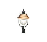 Lampada testa palo classica da esterno manicotto 60mm grigio-rame