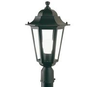 Lampada Testa Palo Diametro 60Mm Colore Nero da Esterno Linea Esagonale Sovil