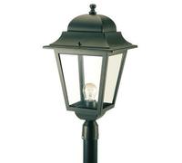Lampada Testa Palo Diametro 60Mm Colore Nero per Esterno Linea Maxi Quadrata