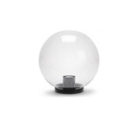 Lampada testa palo sfera globo trasparente con supporto Ø 20 cm in termoplastico