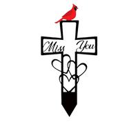 Lampada tomba per persone con motivo a cuore e , luogo commemorativo per il giardino, per giardino, prato, cortile, , aiuola