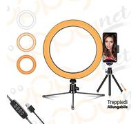 Lampada tonda 16cm led ring light anello luminoso makeup youtube live streaming