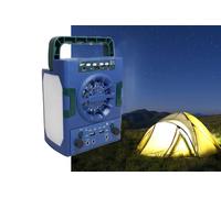 Lampada Torcia Emergenza Solare Campeggio 2 Lampadine Cassa Bluetooth FM HP-666