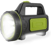 Lampada Torcia Led Ultra Potente Ricaricabile USB 13500 Lumen 6000 mAh con Luce Laterale Torcia Elettrica Impermeabile Ad Alta Potenza per Emergenza Caccia Escursionismo Campeggio (Con Luce Laterale)