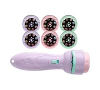 Lampada torcia proiettore, luce notturna di apprendimento con 40 motivi per l'ora del tramonto, lampada torcia a proiezione per ragazzi e ragazze, per interni e soffitti casa campeggio camera