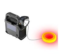 Lampada Torcia ricaricabile - Lanterna da campeggio solare con batteria, proiettore potente luce grande per la risoluzione dei problemi di auto escursionismo all'aperto interruzioni di corrente