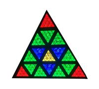 Lampada Triangolo Retrò LED 30W RGBW Matrix Light per spettacoli party