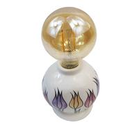 Lampada Tulipani 10x8,6x18,8 Decorazioni Addobbi Primavera Pasqua