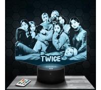Lampada Twice deco per camera da ragazza Lampada 3D Twice oggetto K-pop Corea Pop Coreana idea regalo decorazione luce soffusa luce notturna deco ufficio. Idea Regalo Natale originale per adolescenti