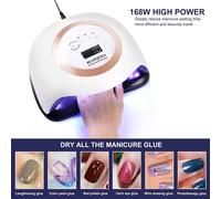 Lampada Unghia UV 168W 42 LED Asciuga Unghie Lampada UV Sensore Con 4 Timer