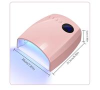 Lampada Unghie, Lampada UV da 168 W con 45 LED, 4 modalità timer, for unghie, smalto in gel, asciugatrice for pedicure, manicure, lampada for unghie LCD senza fili(Pink)