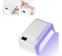 Lampada Unghie UV 2 in 1 e Bracciolo per Unghie, Lampada Unghie LED da 72W con Bracciolo Unghie, Lampada Unghie Bracciolo Unghie con 4 timer e Base Staccabile, Lampada Asciuga Unghie per Polimerizzare
